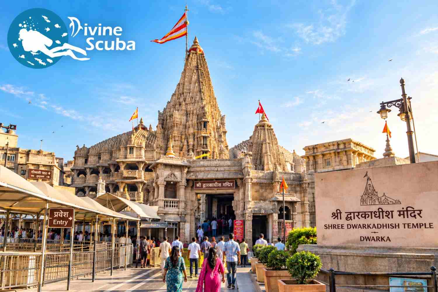 Dwarkadhish Temple in Dwarka Gujarat for Dwarka tourism